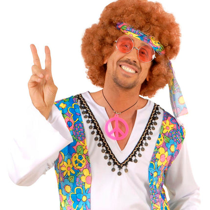 e-carnavalskleding-SYK Hippie bril met gekleurde glazen