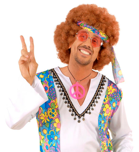 e-carnavalskleding-SYK Hippie bril met gekleurde glazen