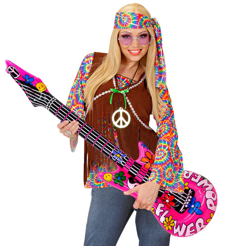 e-carnavalskleding-SYK Hippie gitaar opblaasbaar