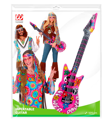 e-carnavalskleding-SYK Hippie gitaar opblaasbaar