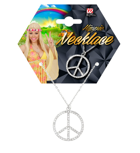 e-carnavalskleding-SYK Hippie halskettingen met steentjes