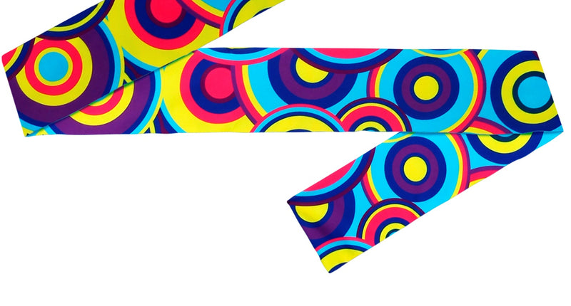 e-carnavalskleding-SYK Hippie hoofdband blauw tinten