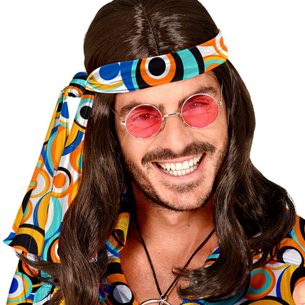 e-carnavalskleding-SYK Hippie hoofdband gekleurde bollen