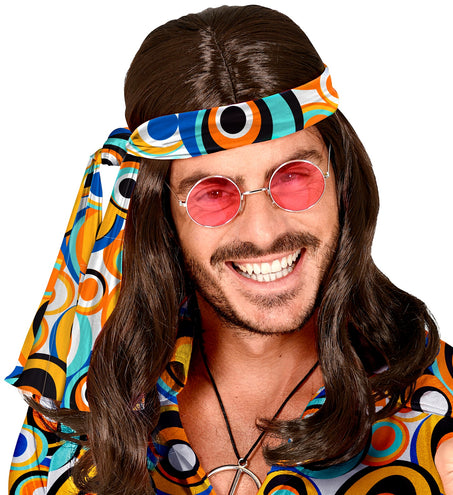 e-carnavalskleding-SYK Hippie hoofdband gekleurde bollen
