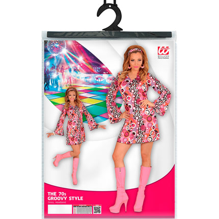 e-carnavalskleding-SYK Hippie jurk Groovy