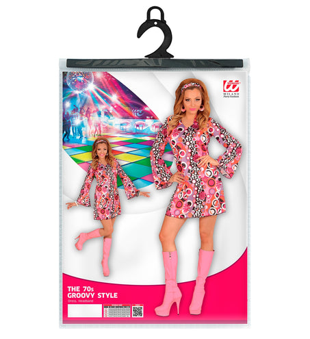 e-carnavalskleding-SYK Hippie jurk Groovy