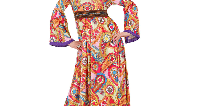 e-carnavalskleding-SYK Hippie jurk Melanie dames