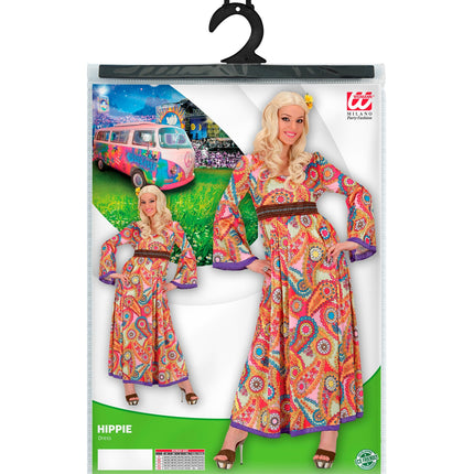 e-carnavalskleding-SYK Hippie jurk Melanie dames