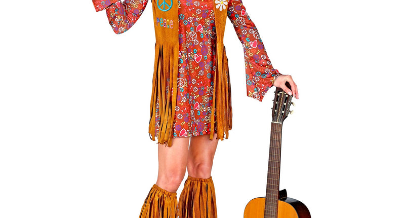 e-carnavalskleding-SYK Hippie jurkje met rafels