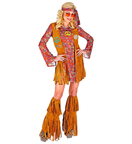 e-carnavalskleding-SYK Hippie jurkje met rafels