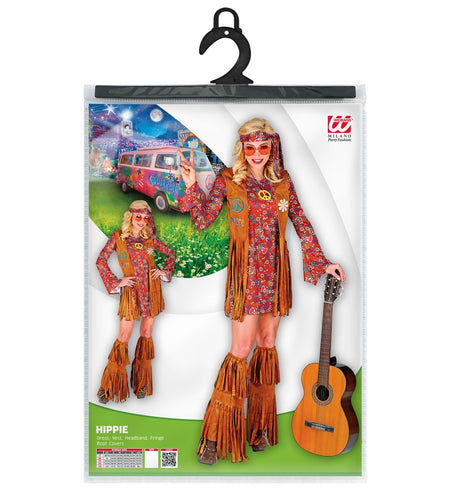 e-carnavalskleding-SYK Hippie jurkje met rafels