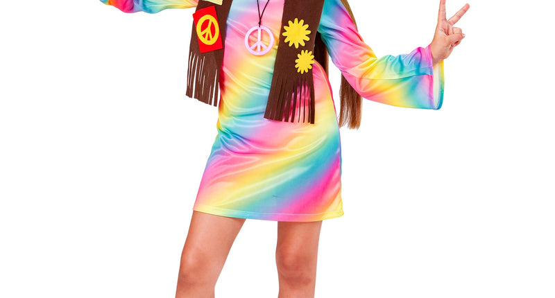 e-carnavalskleding-SYK Hippie jurkjes voor meisjes