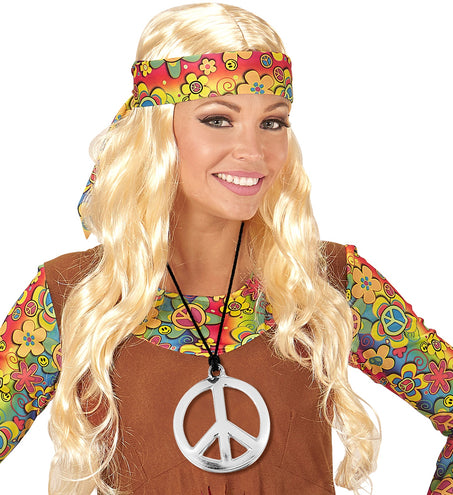 e-carnavalskleding-SYK Hippie ketting peace PVC budget