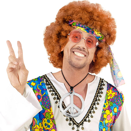 e-carnavalskleding-SYK Hippie ketting peace PVC budget