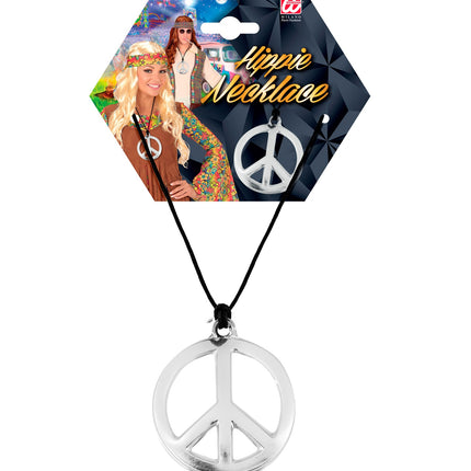 e-carnavalskleding-SYK Hippie ketting peace PVC budget