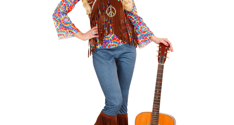 e-carnavalskleding-SYK Hippie kostuum Flower Power dames