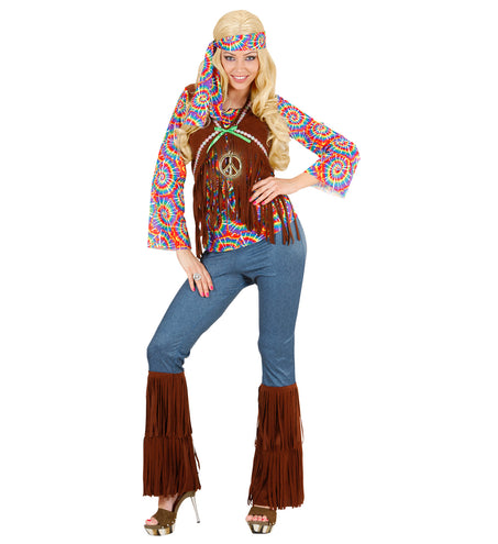 e-carnavalskleding-SYK Hippie kostuum Flower Power dames