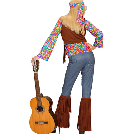 e-carnavalskleding-SYK Hippie kostuum Flower Power dames