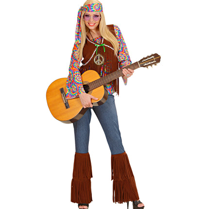 e-carnavalskleding-SYK Hippie kostuum Flower Power dames