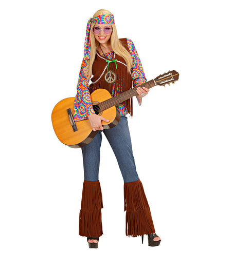 e-carnavalskleding-SYK Hippie kostuum Flower Power dames