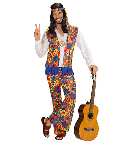 e-carnavalskleding-SYK Hippie kostuum Flowers