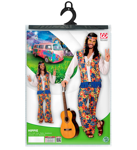 e-carnavalskleding-SYK Hippie kostuum Flowers