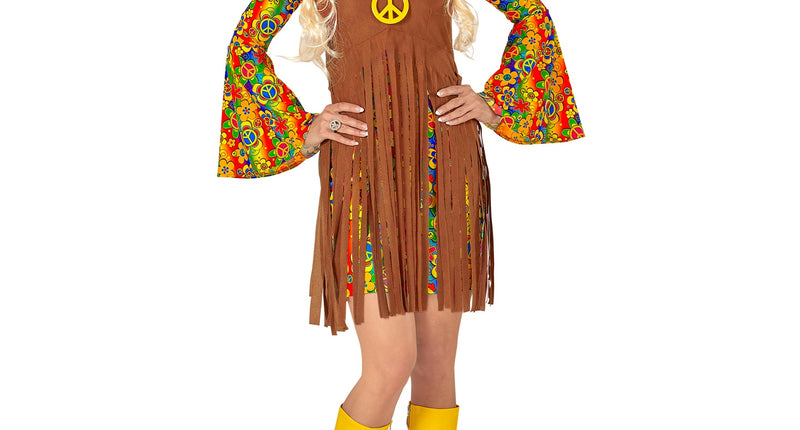 e-carnavalskleding-SYK Hippie Meisje pakje Peggy