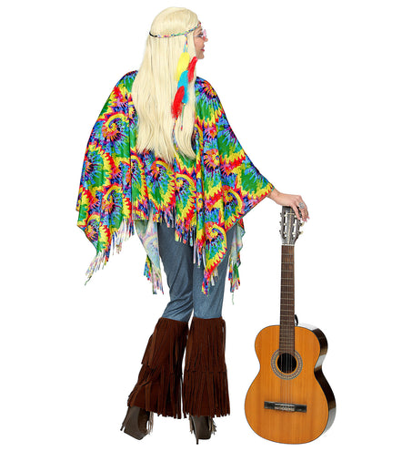 e-carnavalskleding-SYK Hippie poncho psychedelisch