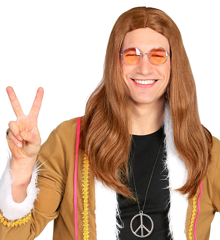 e-carnavalskleding-SYK Hippie pruik Groovy dude