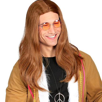 e-carnavalskleding-SYK Hippie pruik Groovy dude