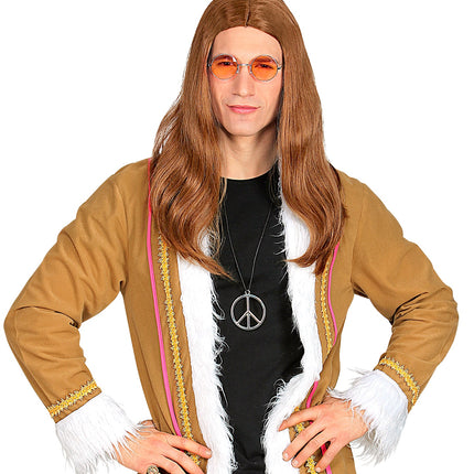 e-carnavalskleding-SYK Hippie pruik Groovy dude