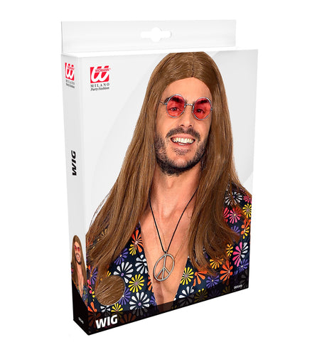e-carnavalskleding-SYK Hippie pruik Groovy dude