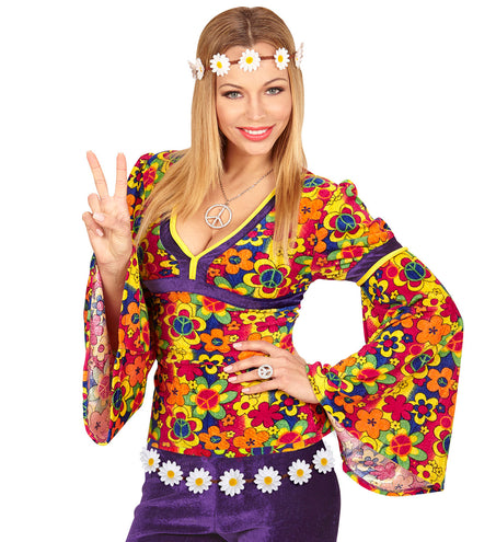 e-carnavalskleding-SYK Hippie riem Madeliefjes