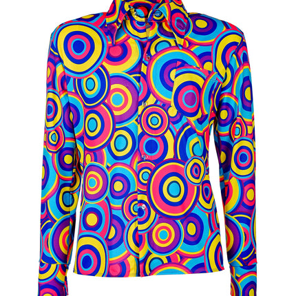 e-carnavalskleding-SYK Hippie shirt 70-jaren Groovy