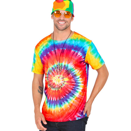 e-carnavalskleding-SYK Hippie shirt Tie-Dye