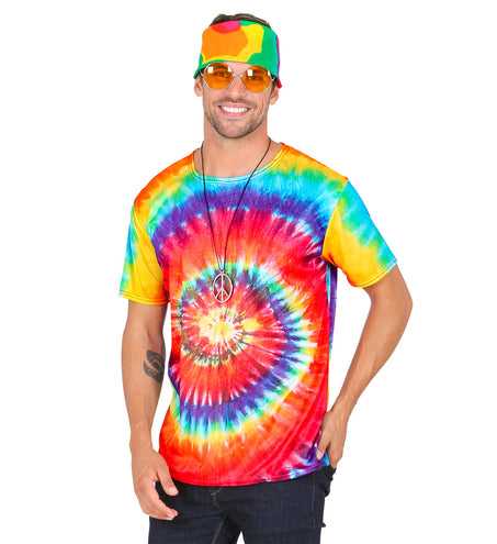 e-carnavalskleding-SYK Hippie shirt Tie-Dye