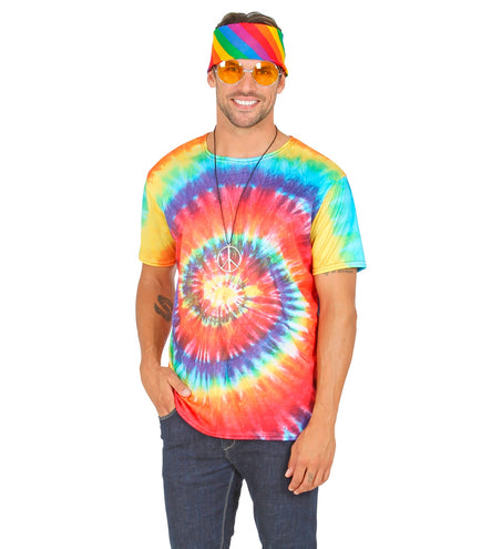 e-carnavalskleding-SYK Hippie shirt Tie-Dye