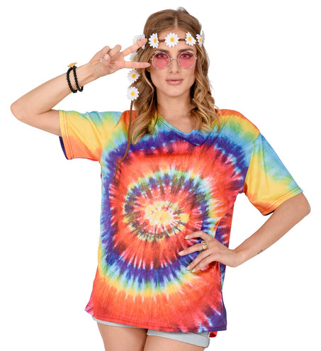 e-carnavalskleding-SYK Hippie shirt Tie-Dye