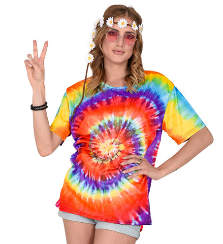 e-carnavalskleding-SYK Hippie shirt Tie-Dye