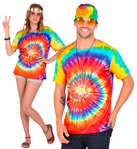 e-carnavalskleding-SYK Hippie shirt Tie-Dye