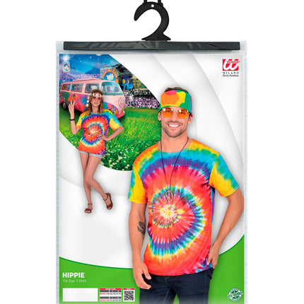 e-carnavalskleding-SYK Hippie shirt Tie-Dye