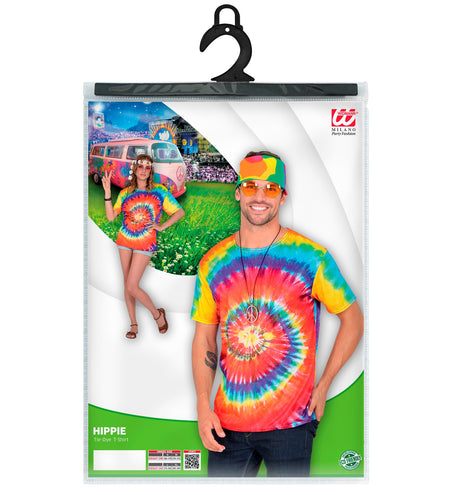 e-carnavalskleding-SYK Hippie shirt Tie-Dye