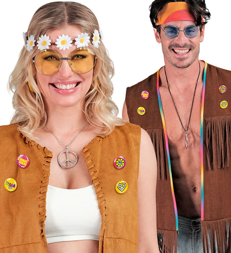 e-carnavalskleding-SYK Hippie spelden buttons