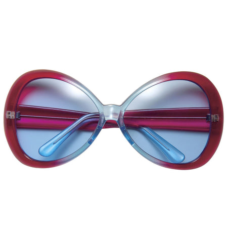 e-carnavalskleding-SYK Hippie sugarbabe bril rood