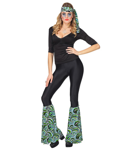 e-carnavalskleding-SYK Hippie verkleedset blauw  unisex jaren-70