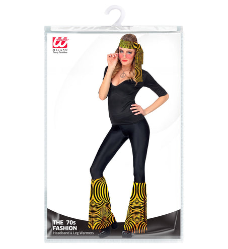 e-carnavalskleding-SYK Hippie verkleedset disco goud unisex jaren-70