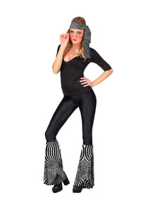 e-carnavalskleding-SYK Hippie verkleedset disco zilver unisex jaren-70
