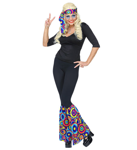 e-carnavalskleding-SYK Hippie verkleedset kleurenmix bollen  unisex jaren-70