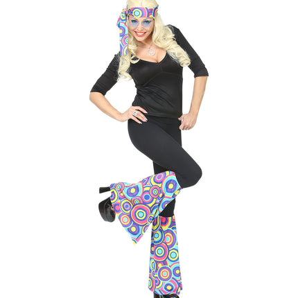 e-carnavalskleding-SYK Hippie verkleedset kleurenmix bollen  unisex jaren-70