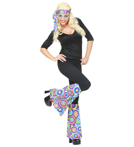 e-carnavalskleding-SYK Hippie verkleedset kleurenmix bollen  unisex jaren-70